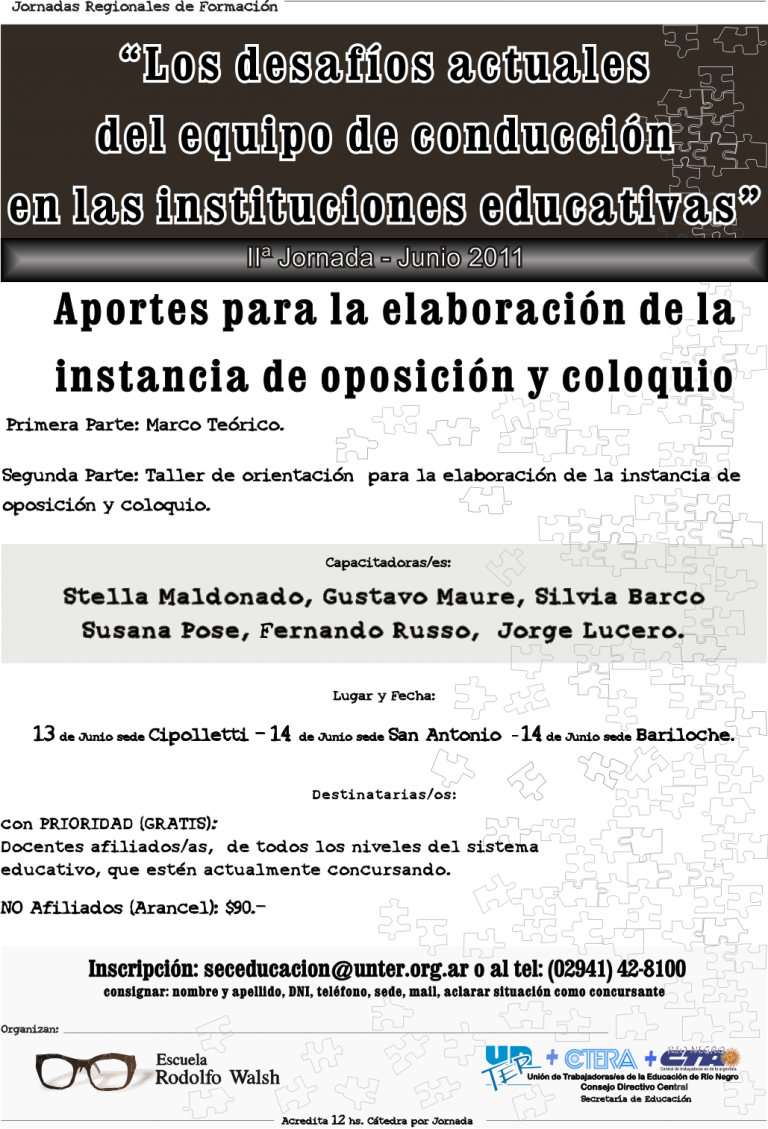 Lee más sobre el artículo IIª Jornadas Regionales de Formación: “Los desafíos actuales del equipo de conducción en las instituciones educativas”