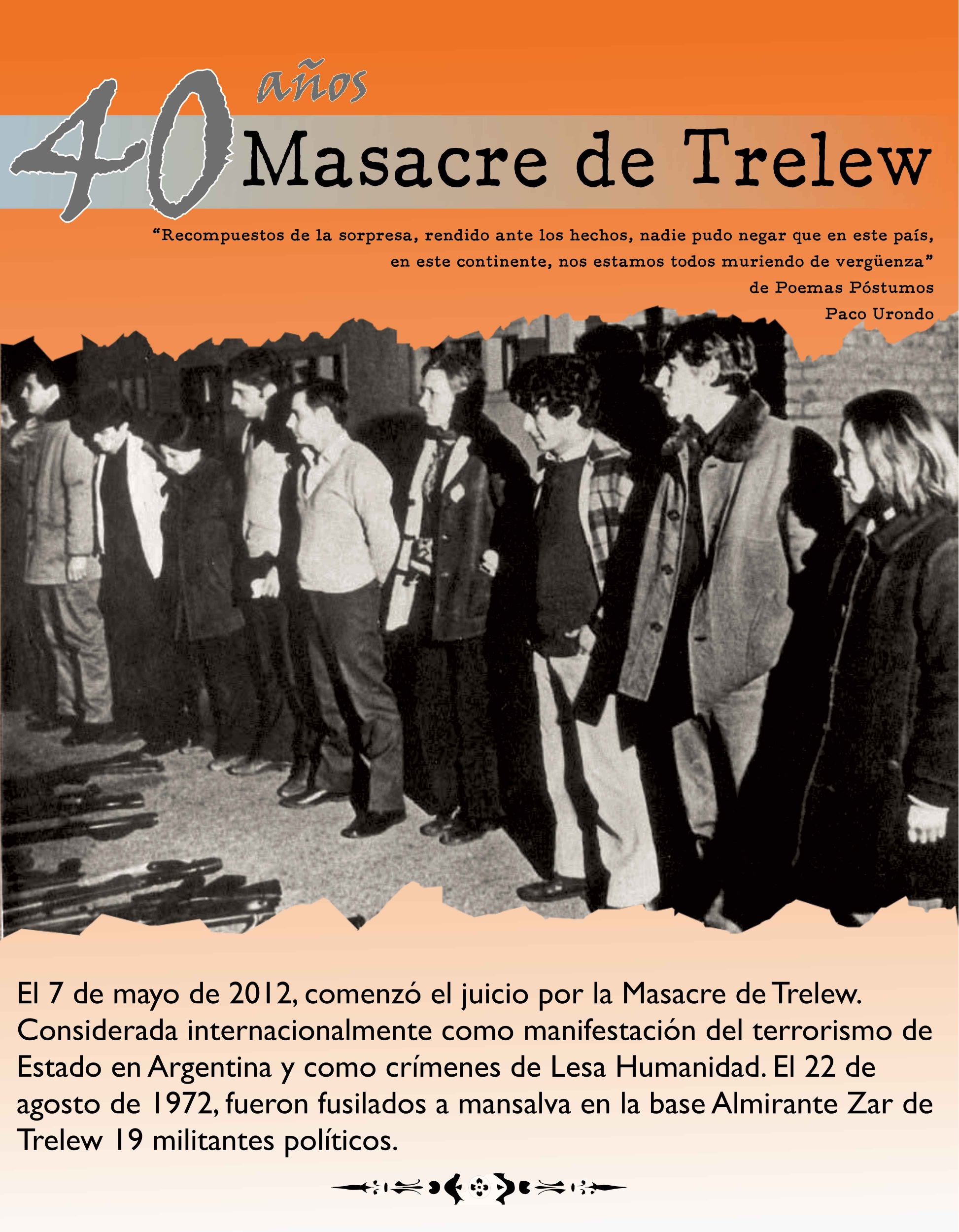 En este momento estás viendo A 40 años de la Masacre de Trelew