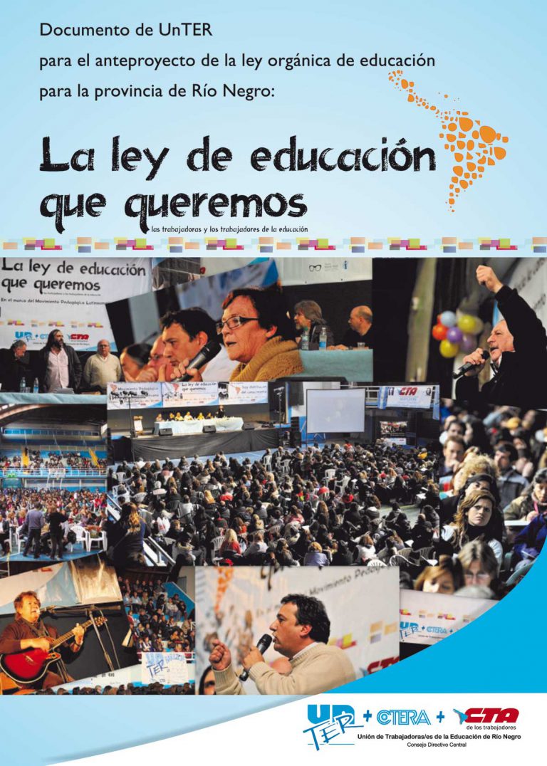 Lee más sobre el artículo Documento para el Anteproyecto de la Ley Orgánica de Educación de Río Negro