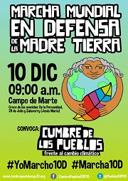 En este momento estás viendo Marcha Mundial en defensa de la Madre Tierra