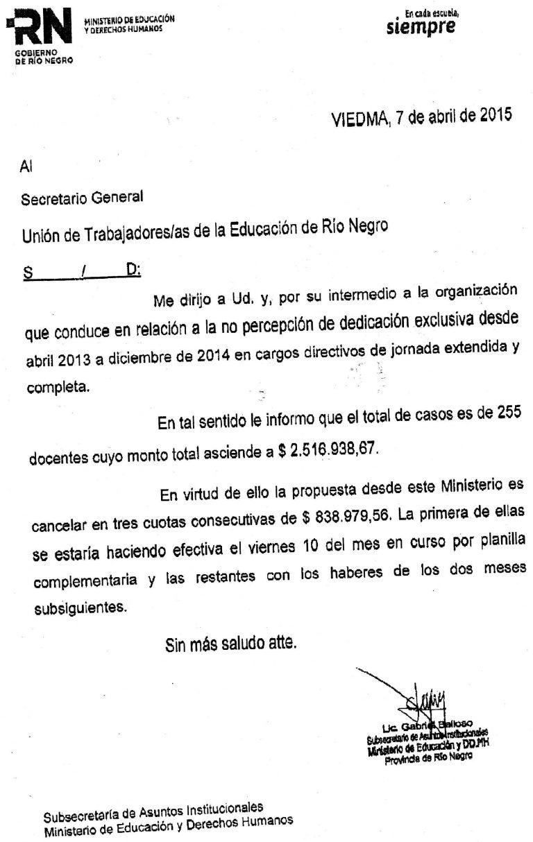 Lee más sobre el artículo Logramos el inicio de pago por Dedicación Exclusiva