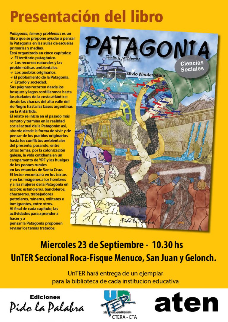 Lee más sobre el artículo Presentación libro “Patagonia, temas y problemas” de Silvio Winderbaum
