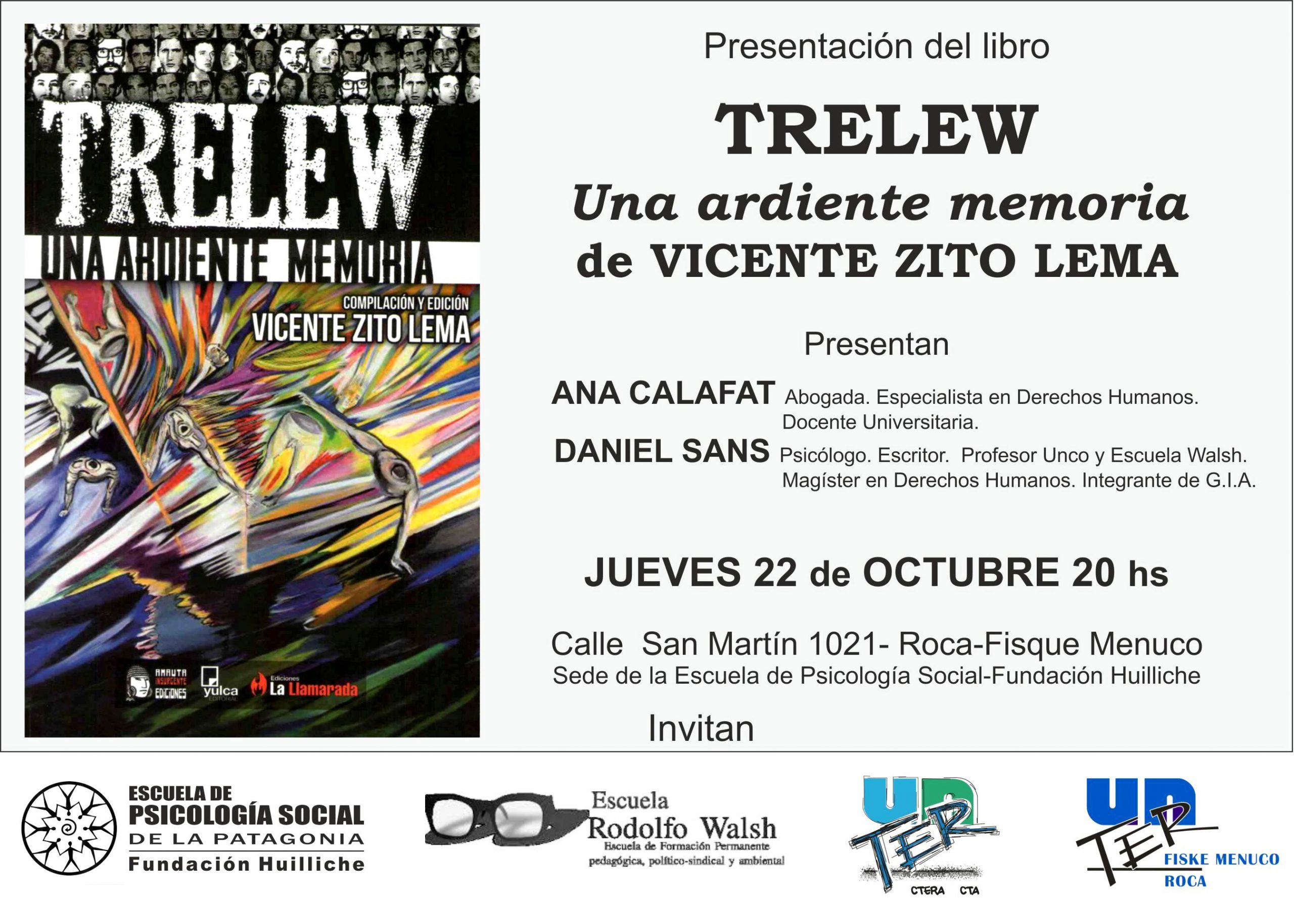 En este momento estás viendo Vicente Zito Lema presentó su libro “Trelew, una ardiente memoria”