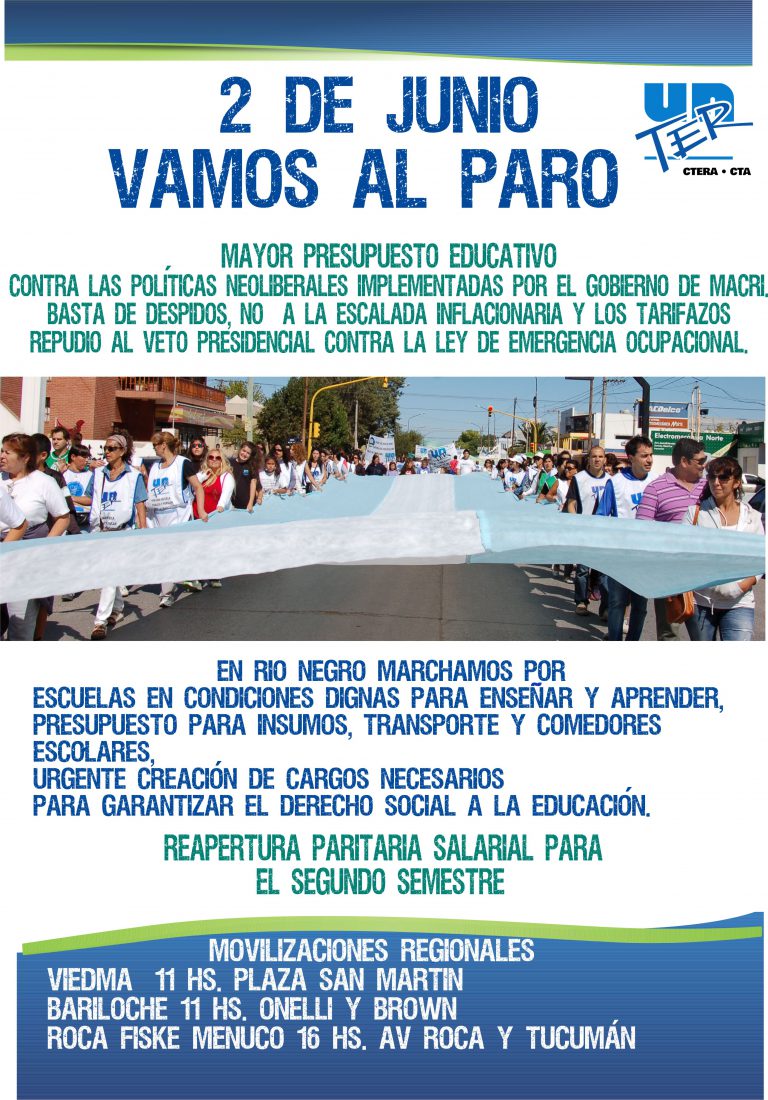 Lee más sobre el artículo 2 de Junio Paro y movilizaciones regionales