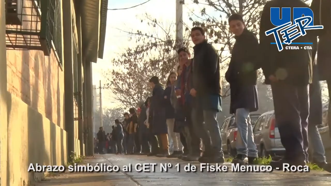 Lee más sobre el artículo Abrazo simbólico al CET Nº 1 de  Roca – Fiske Menuco