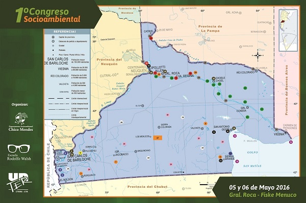 En este momento estás viendo Mapa de Problemáticas y Conflictos Ambientales de Río Negro