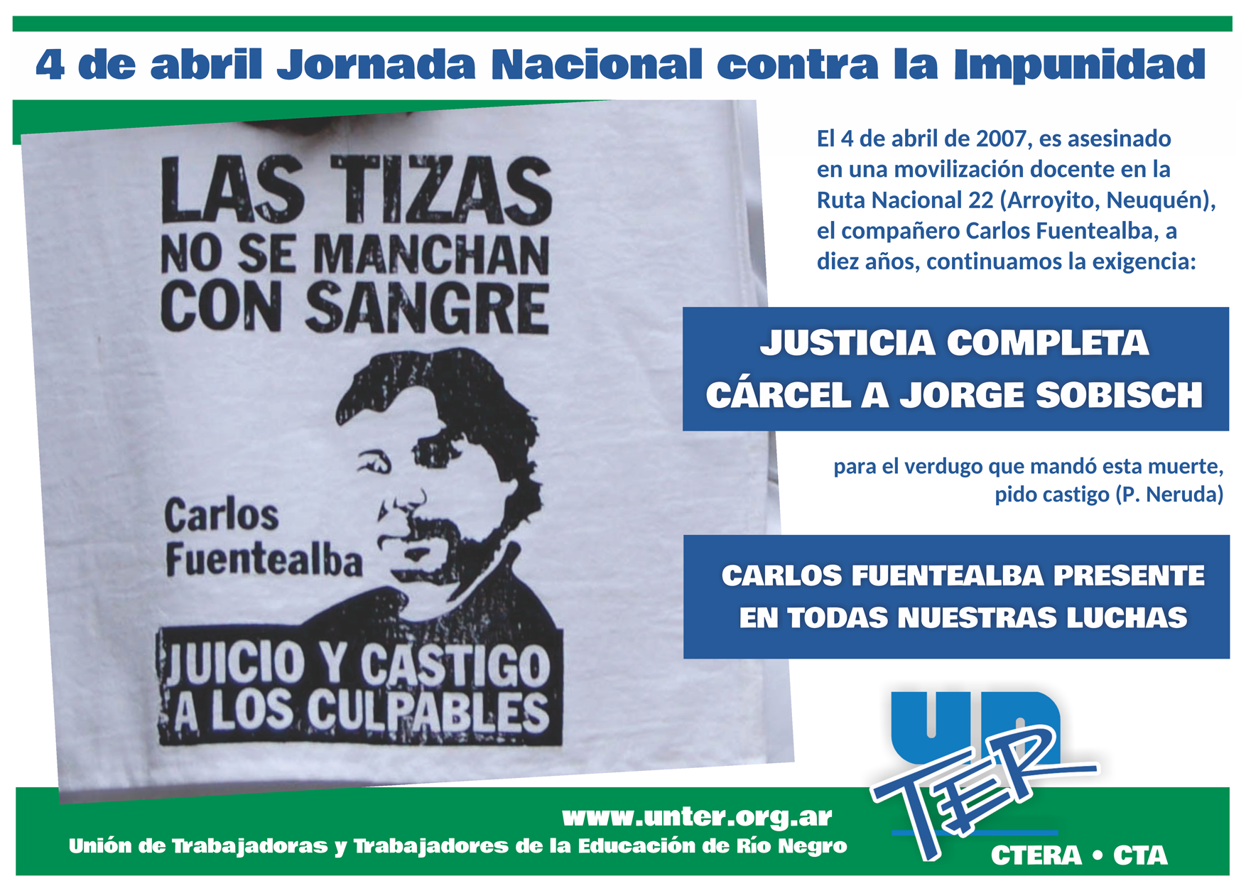 Lee más sobre el artículo 4 de abril: Jornada Nacional Contra la Impunidad