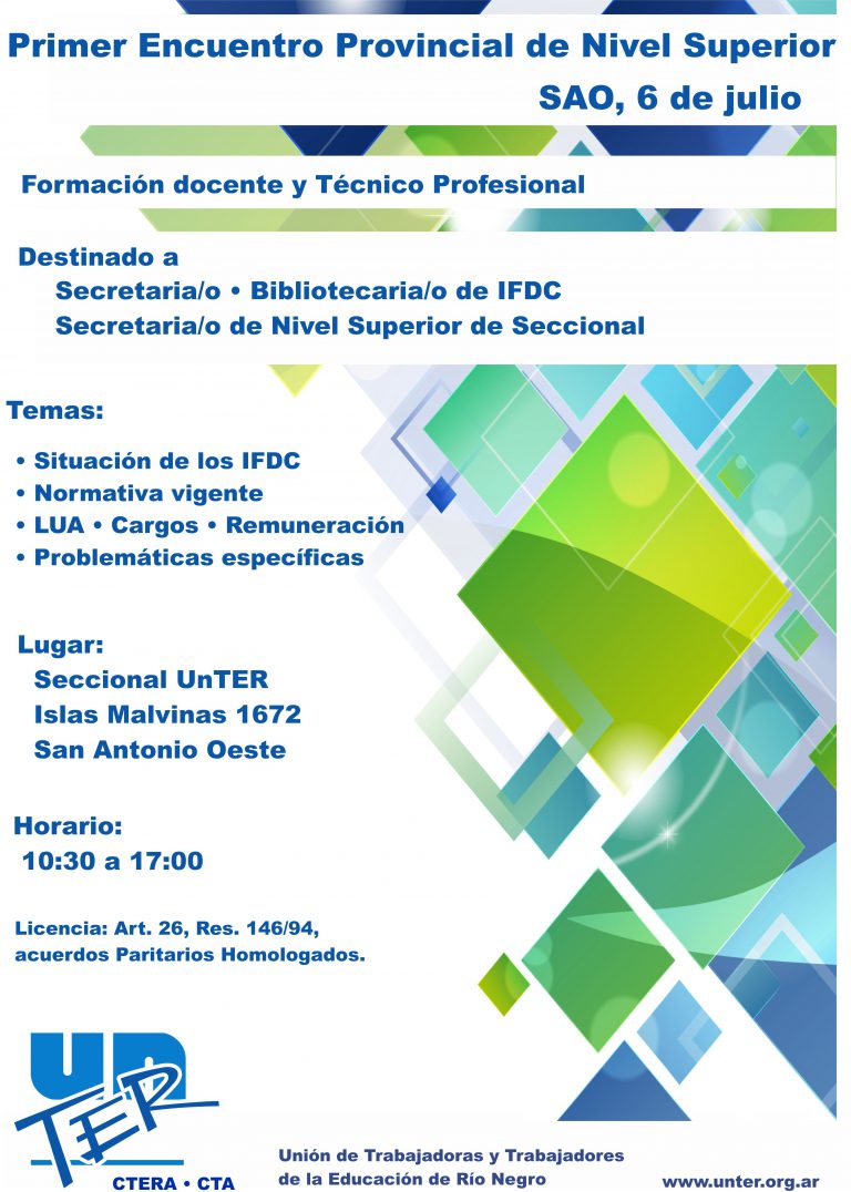 Lee más sobre el artículo Primer Encuentro Provincia de Nivel Superior: Secretarias/os y Bibliotecarios/as