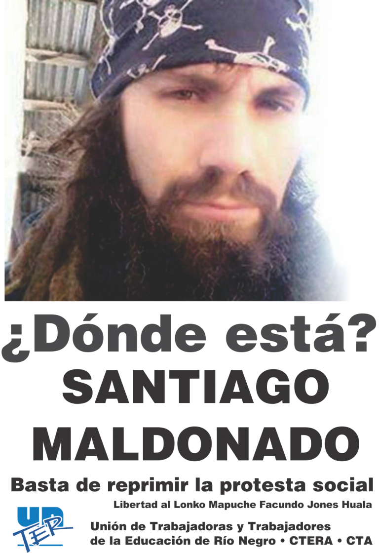 Lee más sobre el artículo ¿Dónde está Santiago Maldonado?