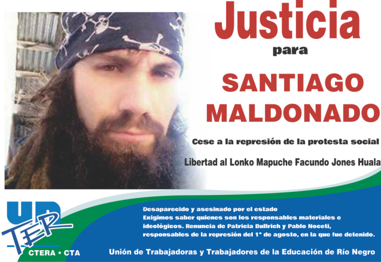 Lee más sobre el artículo Exigimos Justicia por Santiago Maldonado