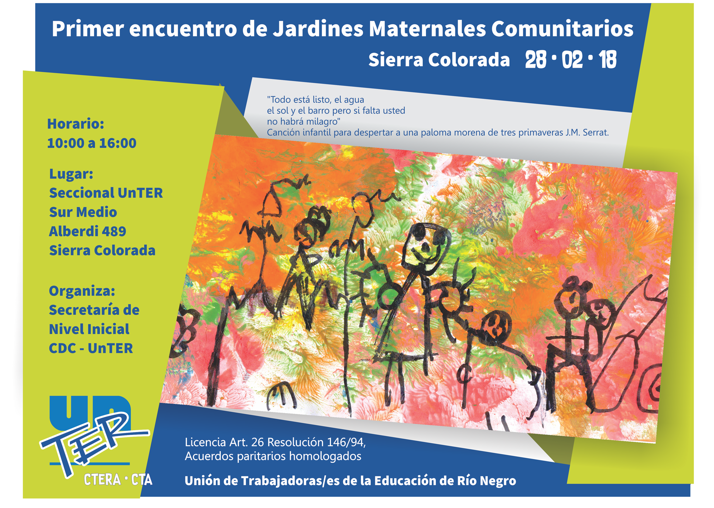 En este momento estás viendo 1º Encuentro de Jardines Maternales Comunitarios en Sierra Colorada