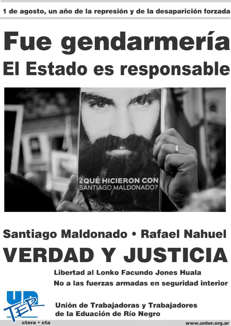 Lee más sobre el artículo Santiago Maldonado ¡Presente!