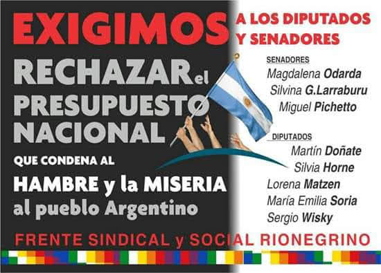 En este momento estás viendo ¡No al Presupuesto del FMI! 24/10 Paro y movilización contra el ajuste