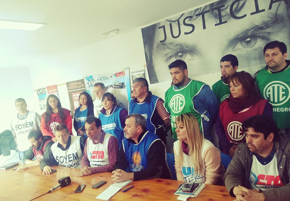 En este momento estás viendo Conferencia de prensa conjunta de ambas CTA en Bariloche