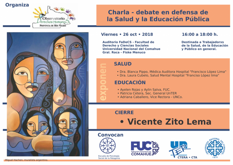 Lee más sobre el artículo Charla Debate en Defensa de la salud y educación pública