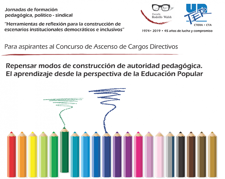 Lee más sobre el artículo Jornada provincial de formación: “Repensar modos de construcción de autoridad pedagógica. El aprendizaje desde la perspectiva de la Educación Popular”