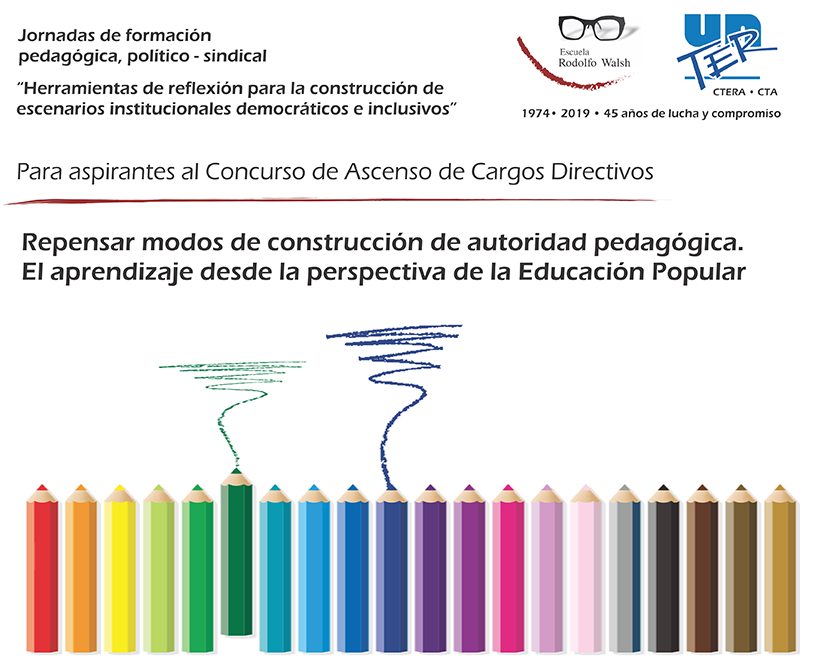 En este momento estás viendo Jornada provincial de formación: “Repensar modos de construcción de autoridad pedagógica. El aprendizaje desde la perspectiva de la Educación Popular”