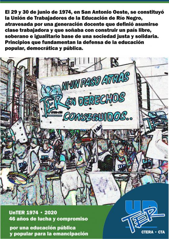 Lee más sobre el artículo UnTER, 46 años de lucha y compromiso