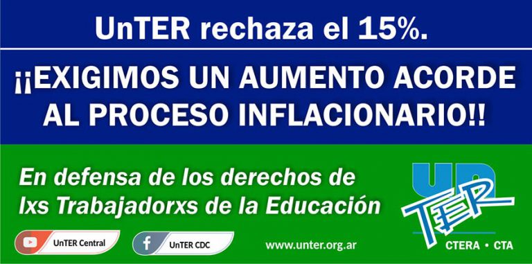 Lee más sobre el artículo UnTER rechaza la propuesta del gobierno