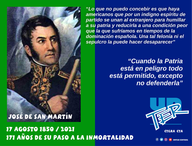 Lee más sobre el artículo Aniversario del paso a la inmortalidad de José de San Martín