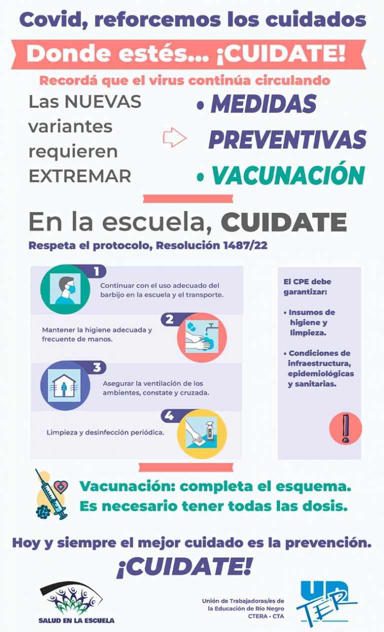 Lee más sobre el artículo UnTER  solicita extremar medidas preventivas por la cuarta ola de covid 19