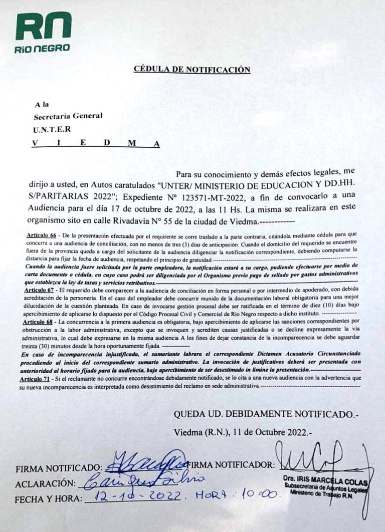 Lee más sobre el artículo Convocatoria a Paritaria