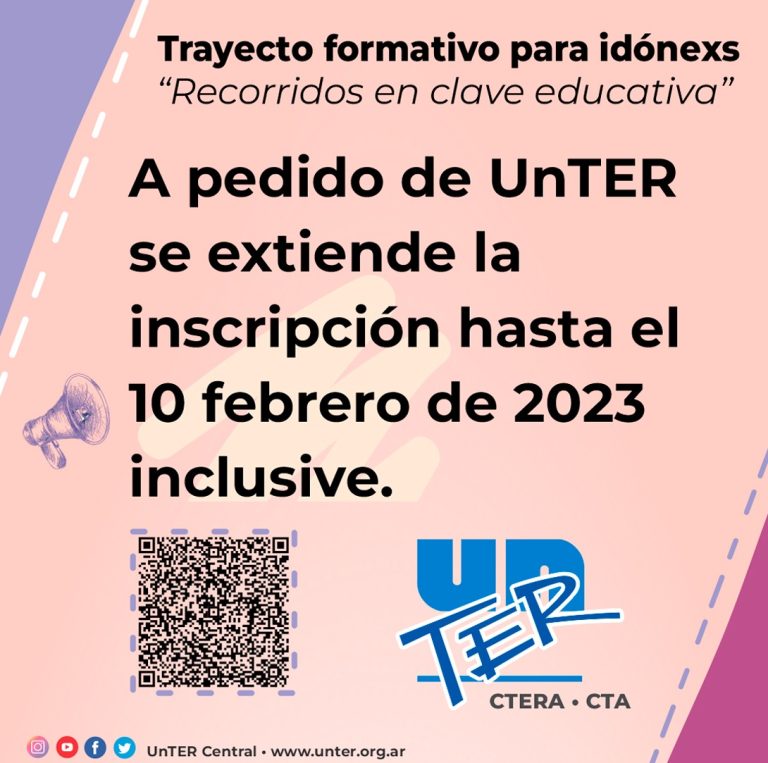 Lee más sobre el artículo Se extendió la inscripción para trayecto formativo para idónexs