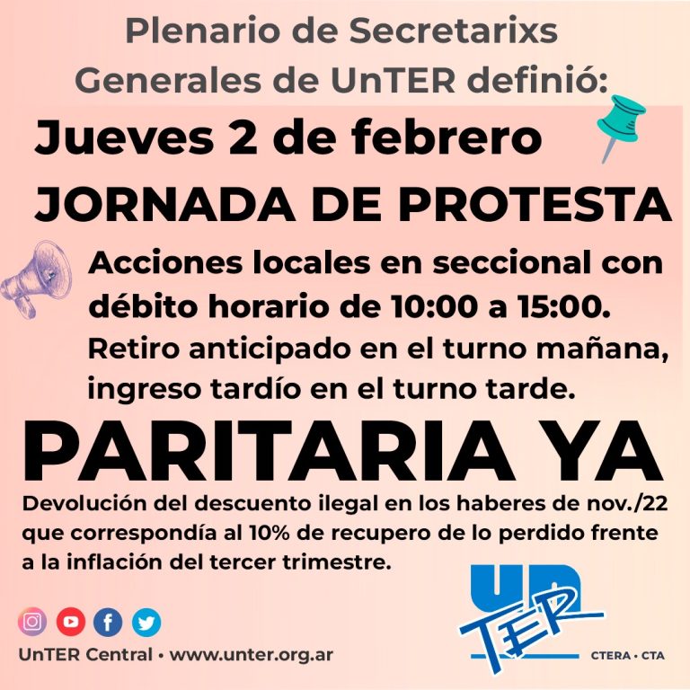 Lee más sobre el artículo 2 de febrero: Jornada de protesta