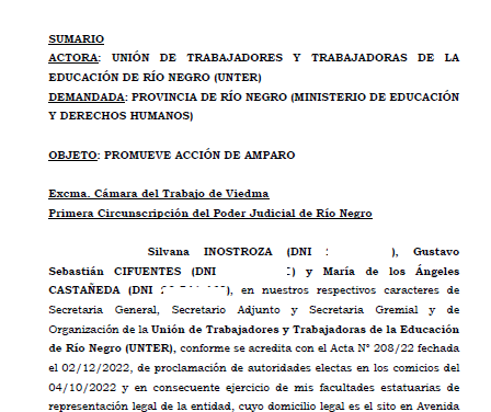 En este momento estás viendo UnTER presentó acción de amparo contra Educación por los descuentos de días de paro