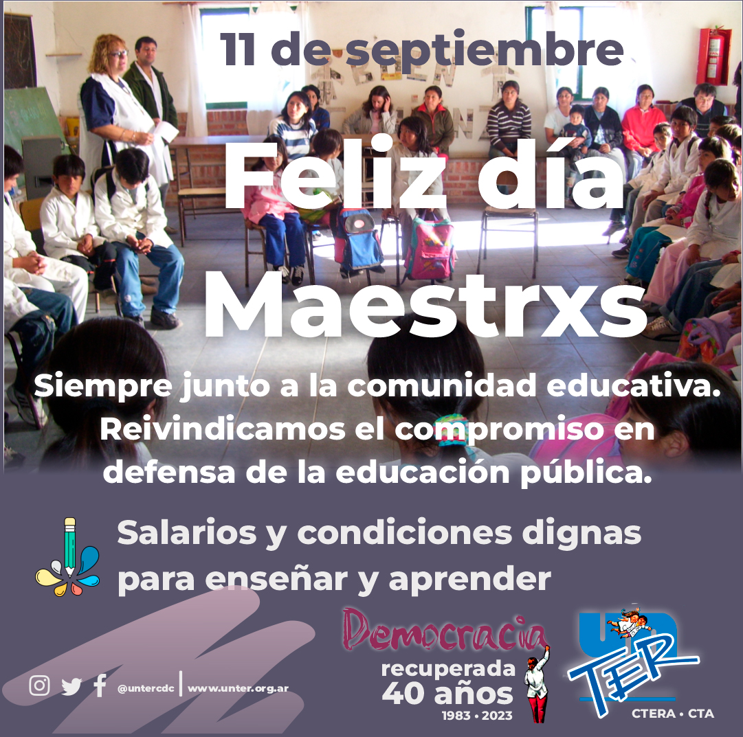 En este momento estás viendo ¡Feliz día, compañerxs maestrxs!