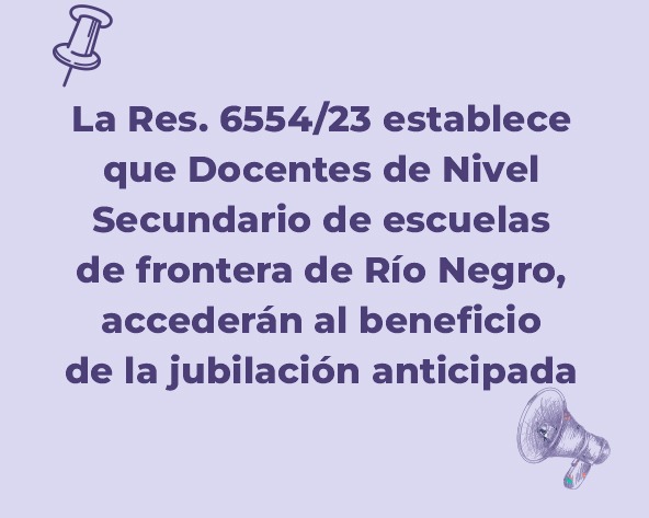 En este momento estás viendo Se reglamentó en Río Negro la inclusión de docentes secundarios en el Decreto 538/75