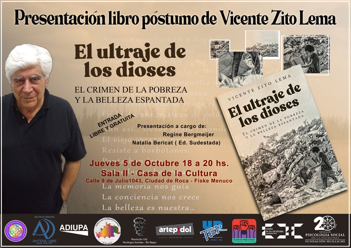 En este momento estás viendo Presentación de libro póstumo de Vicente Zito Lema