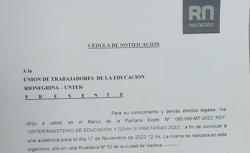 En este momento estás viendo Convocatoria a paritaria para el viernes 17 de noviembre