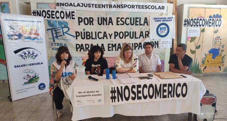 Lee más sobre el artículo Conferencia de prensa sobre comedores y transporte escolar en Roca-Fiske Menuco