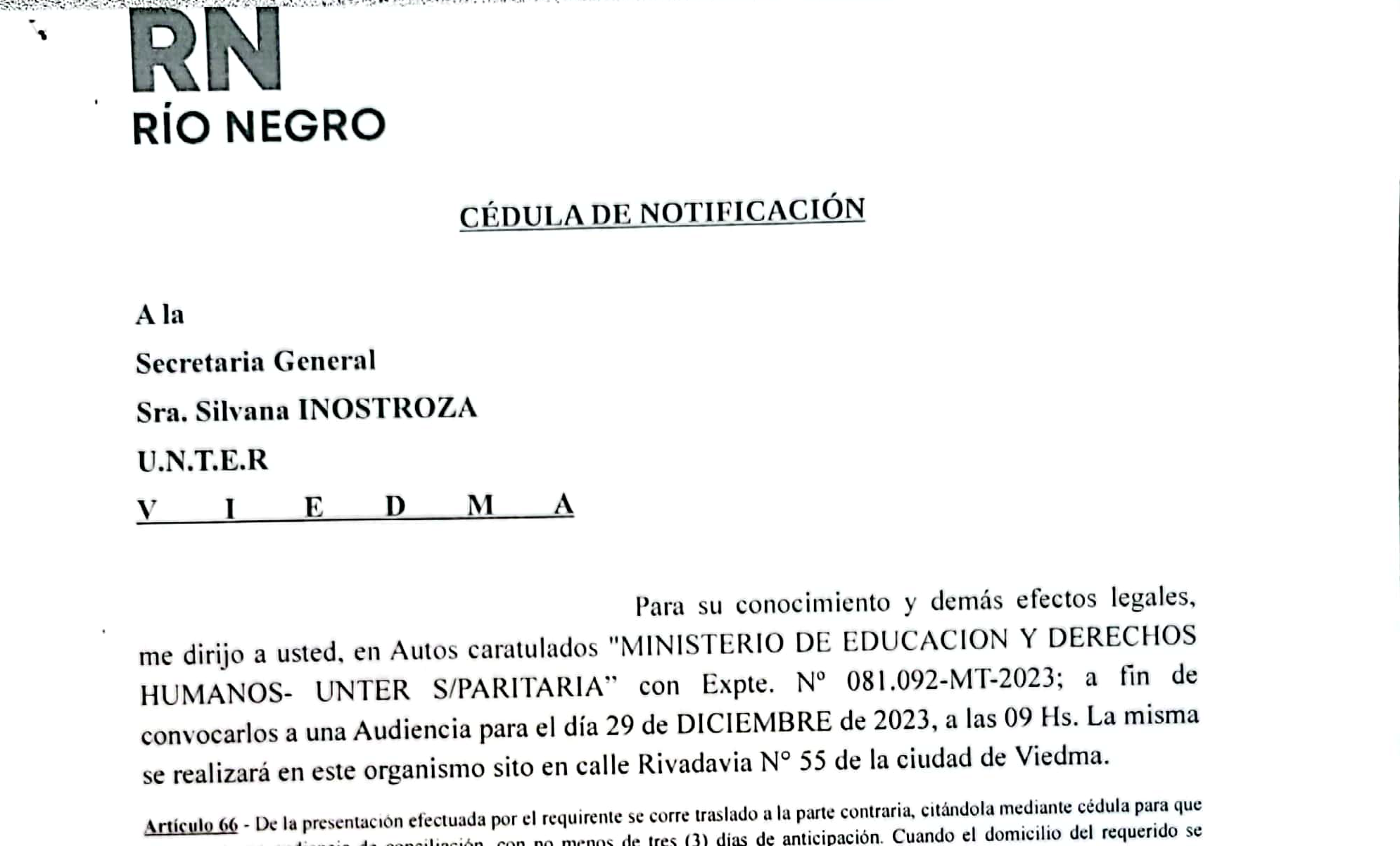 Lee más sobre el artículo UnTER exige propuesta de recomposición salarial para la Paritaria del 29/12/23