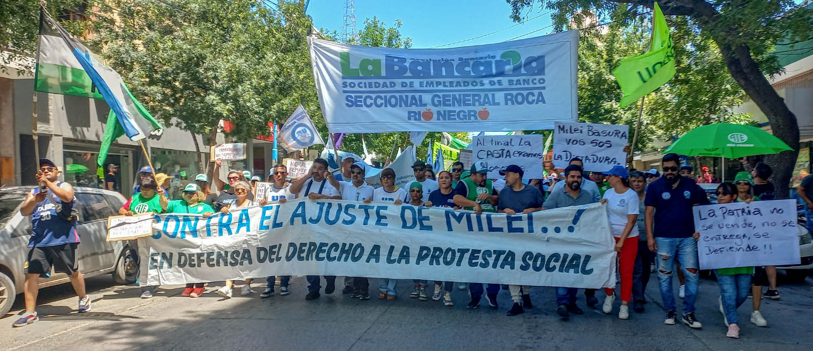 En este momento estás viendo Movilizaciones en Río Negro en rechazo al DNU inconstitucional