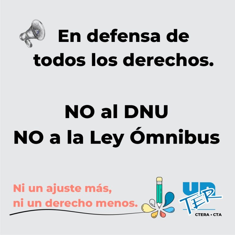 Lee más sobre el artículo ¿Qué implican el DNU y la Léy Ómnibus para la democracia, la educación pública y el sistema previsional?