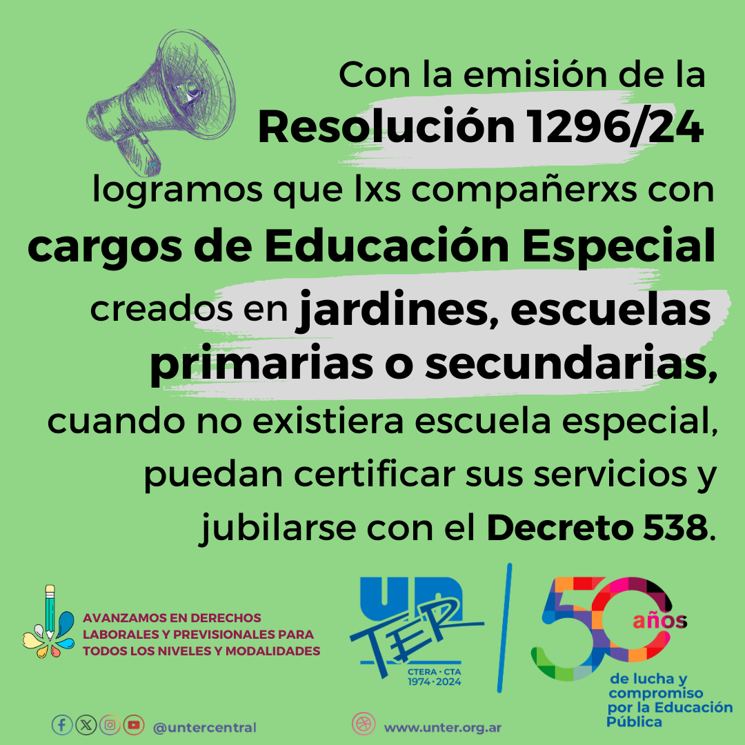 Lee más sobre el artículo Avanzamos en el reconocimiento de derechos para compañerxs de Educación Especial