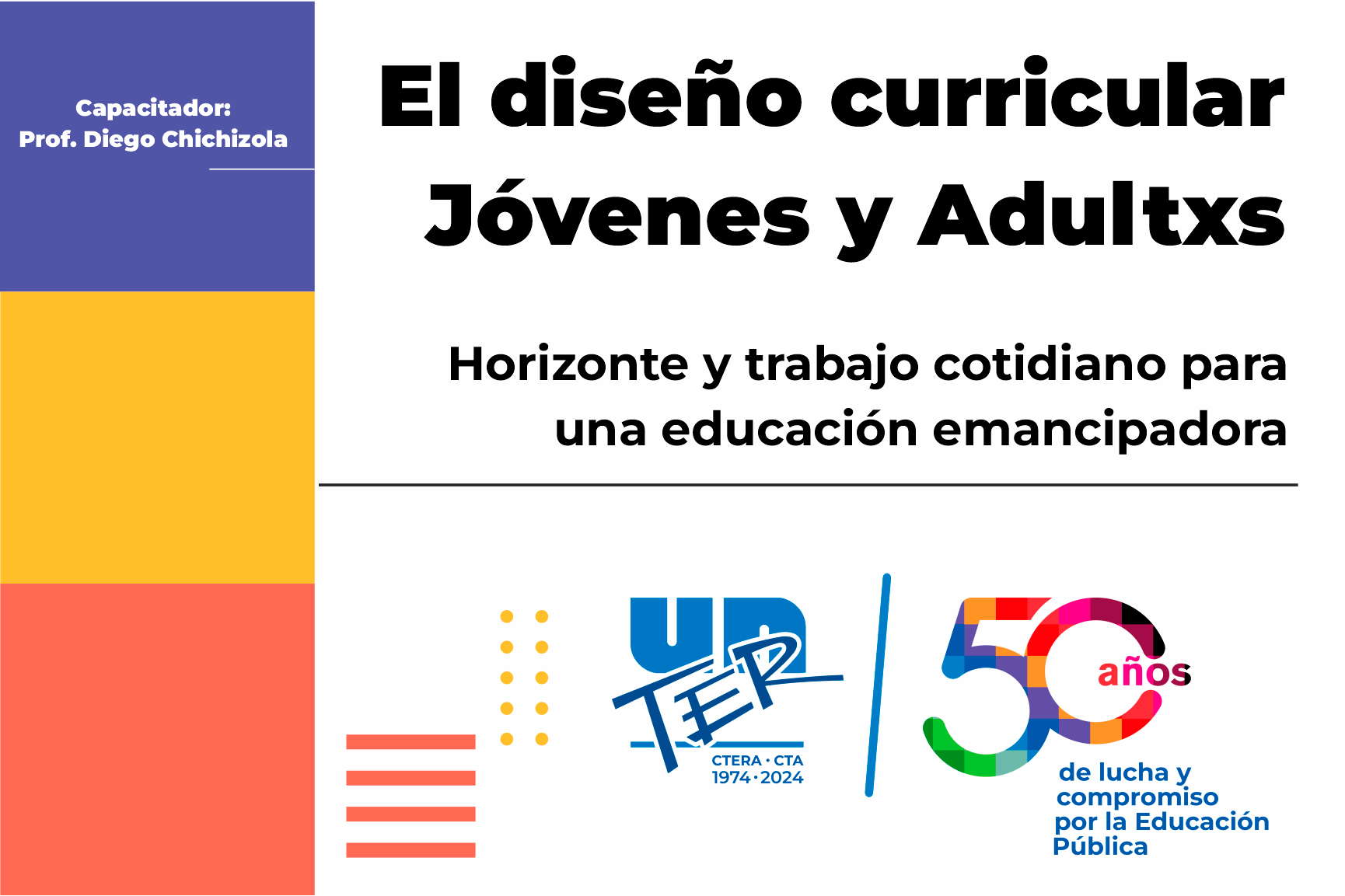 En este momento estás viendo Jornada de formación «El Diseño Curricular Jóvenes y Adultxs»