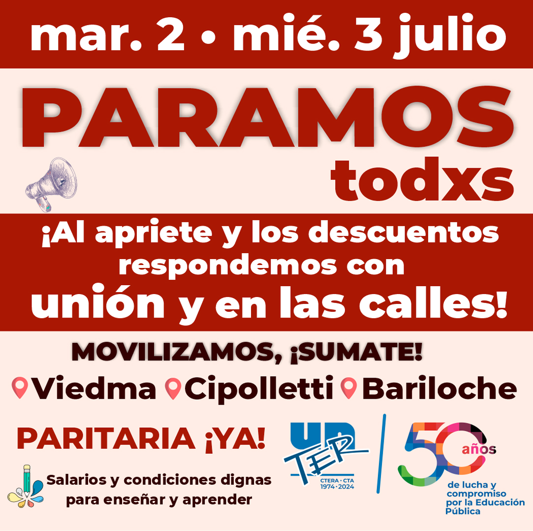 Lee más sobre el artículo 2 y 3 de julio paro de 48 horas