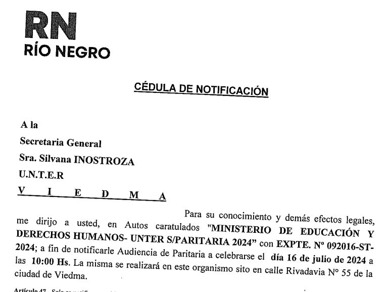 Lee más sobre el artículo Convocatoria a paritaria