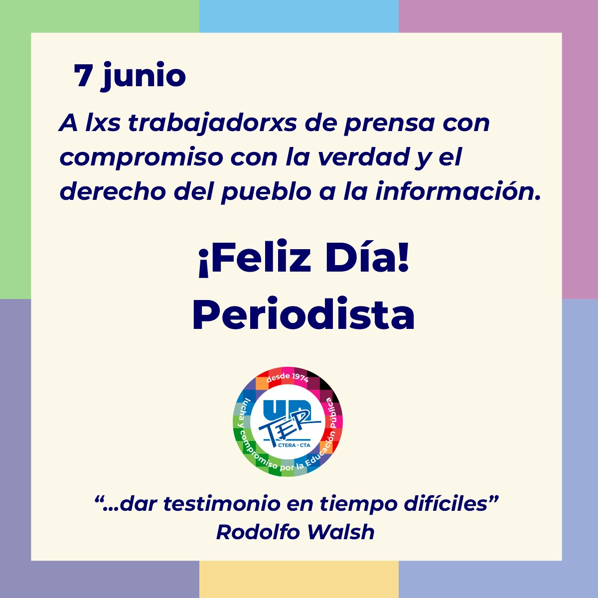 En este momento estás viendo ¡Feliz día, periodistas!