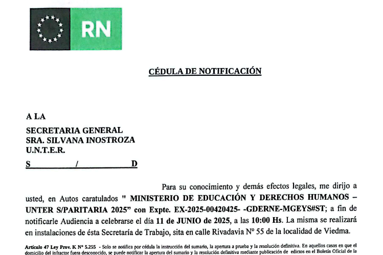 Lee más sobre el artículo Convocatoria a Paritaria para el 11 de junio de 2025