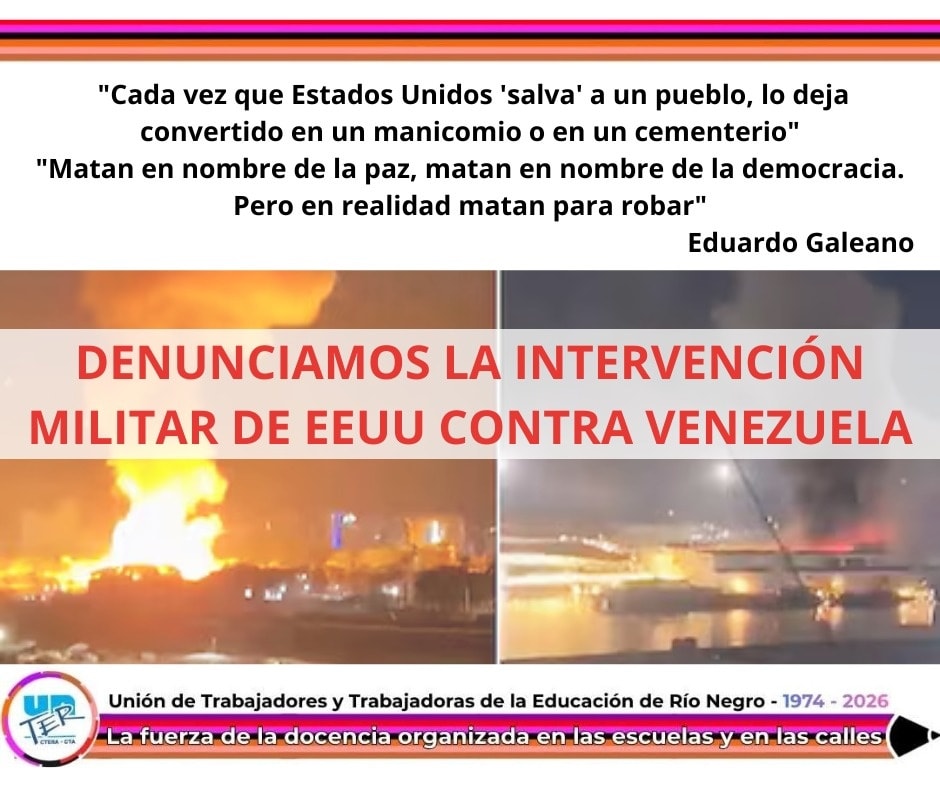 Lee más sobre el artículo Denunciamos la intervención militar de EEUU en Venezuela