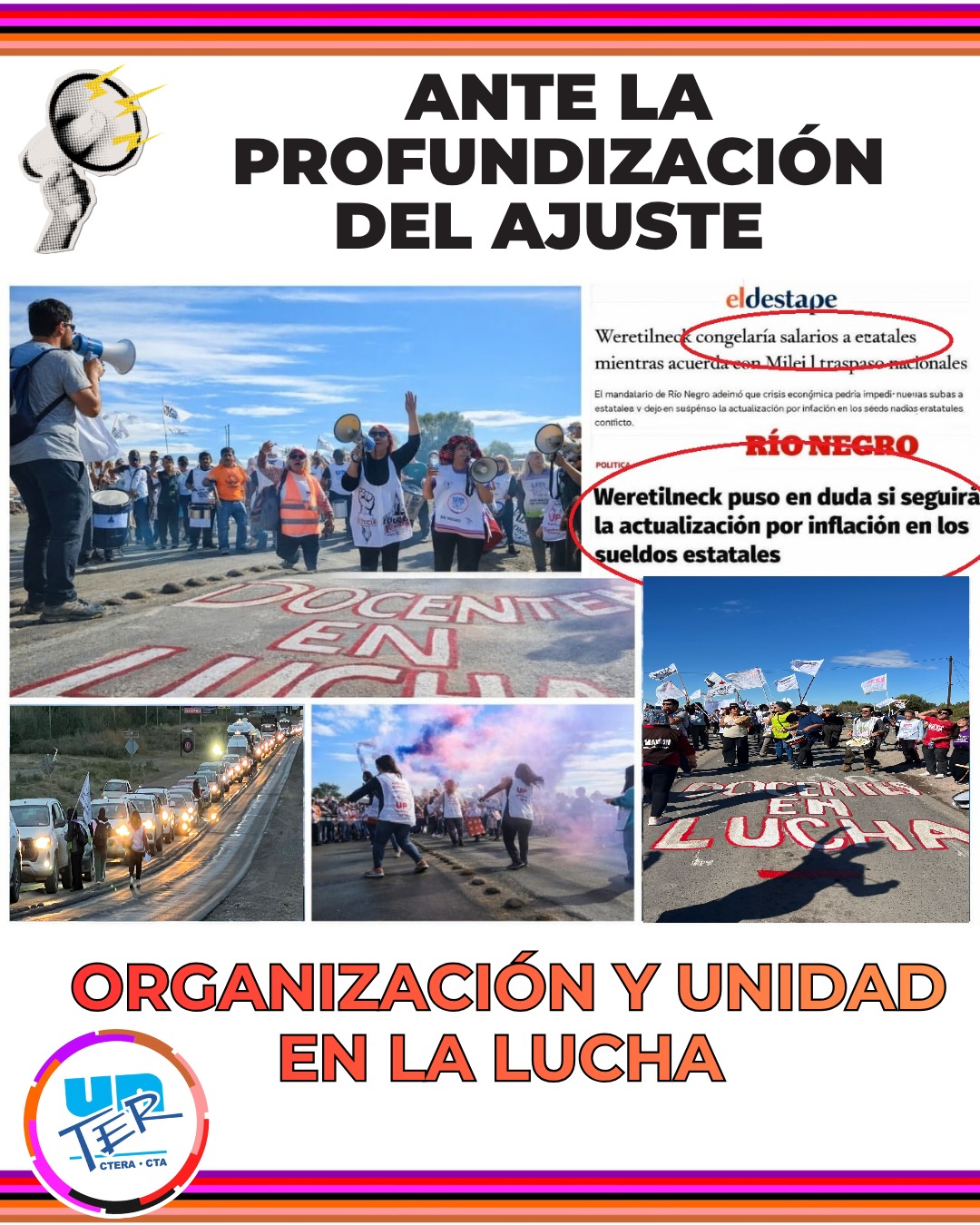 Lee más sobre el artículo Ante la profundización del Ajuste, respondemos con más organización y unidad en la lucha