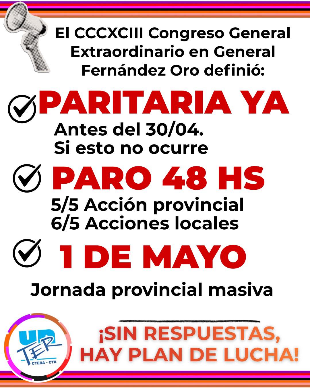 Definiciones del Congreso de UnTER