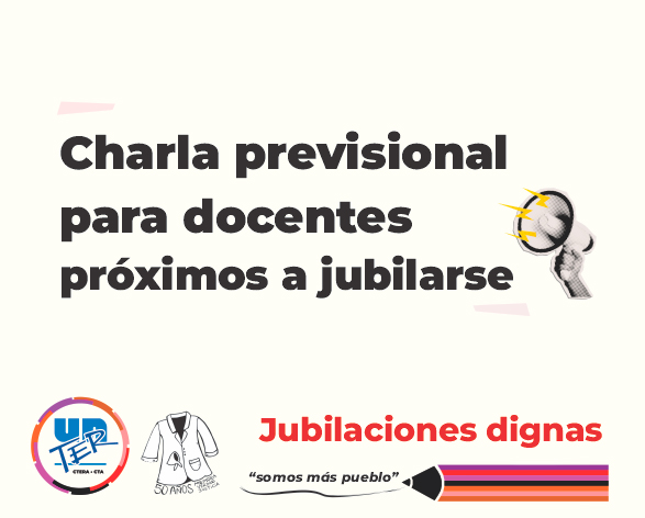 Lee más sobre el artículo Charla previsional para docentes próximos a jubilarse
