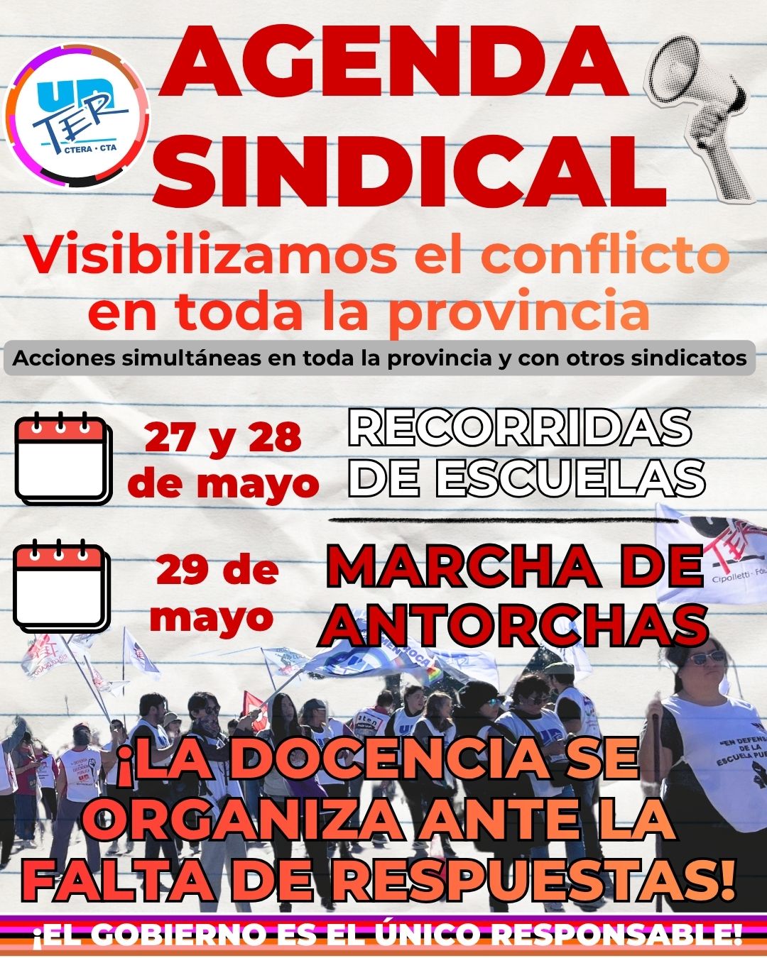 En este momento estás viendo La docencia sigue de pie y en las calles
