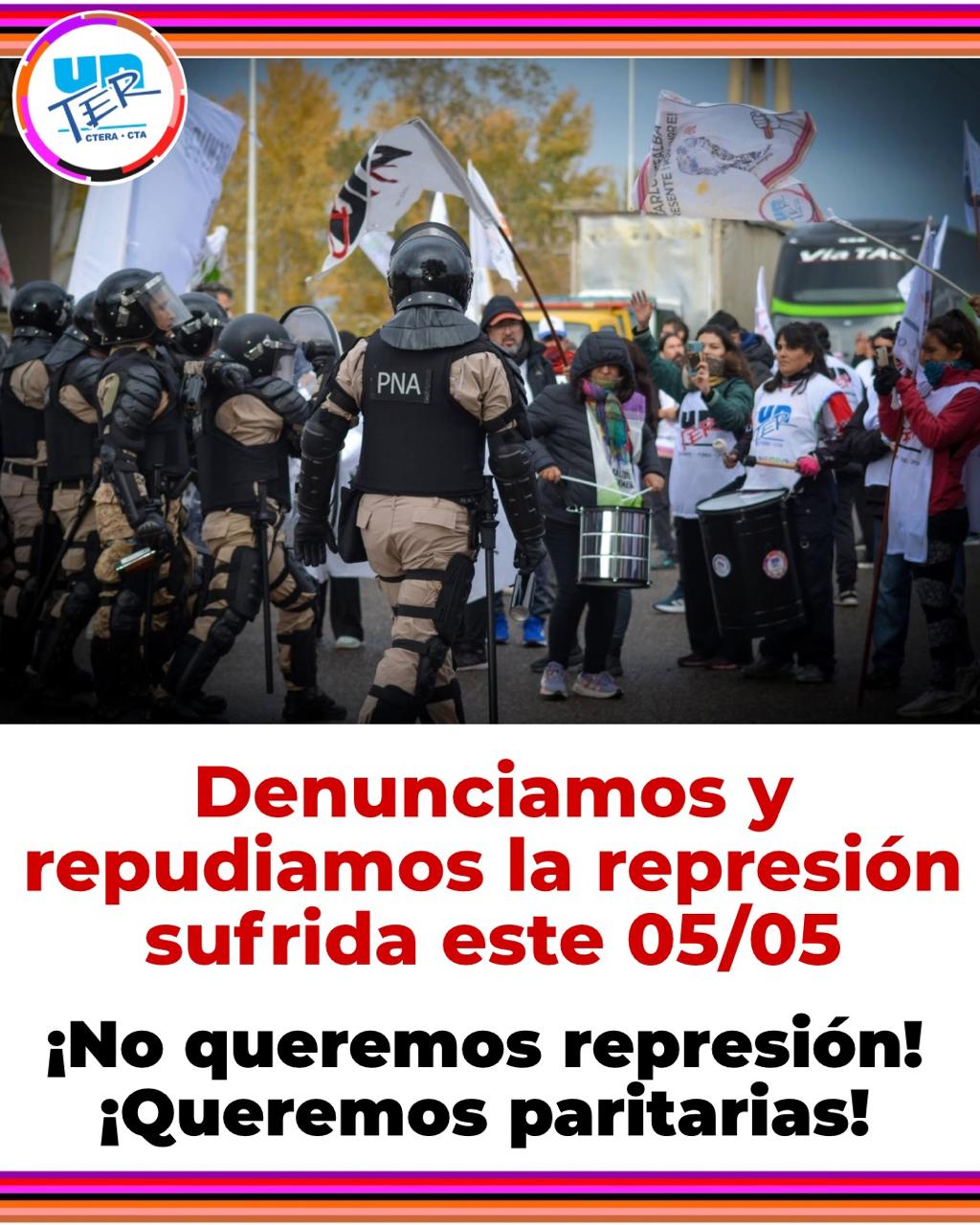Lee más sobre el artículo Repudiamos y denunciamos la represión de Weretilneck y la criminalización de la protesta
