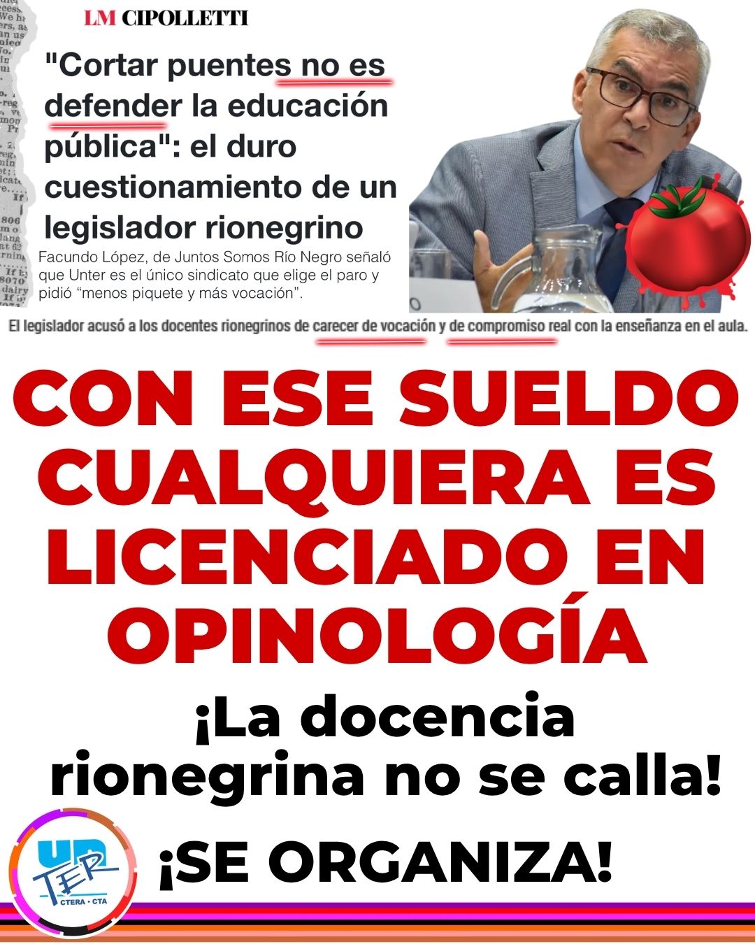 En este momento estás viendo La docencia rionegrina no está vaciando las aulas: está defendiendo la Escuela Pública